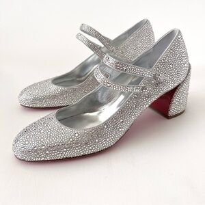 CHRISTIAN LOUBOUTIN | Miss Jane Strass Crystal Embellished Bridal Wedding Pump